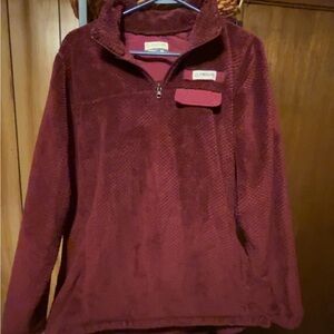 Magellan Outdoors Burgundy Fleece Pullover